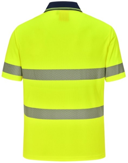 Picture of Winning Spirit Unisex Hi Vis Cooldry Segmented SS Polo