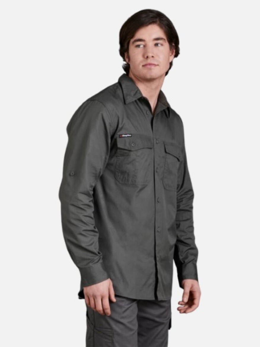 Picture of King Gee Workcool 2 Cotton Ripstop Shirt Long Sleeve