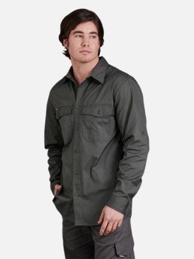 Picture of King Gee Workcool 2 Cotton Ripstop Shirt Long Sleeve