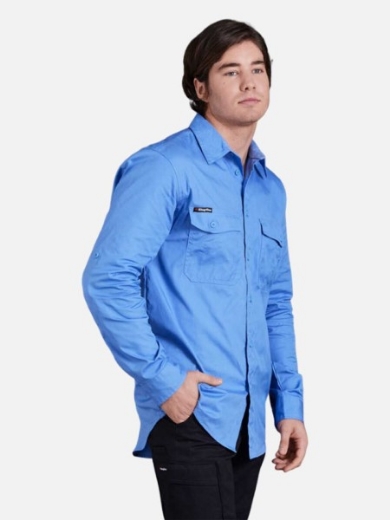 Picture of King Gee Workcool 2 Cotton Ripstop Shirt Long Sleeve