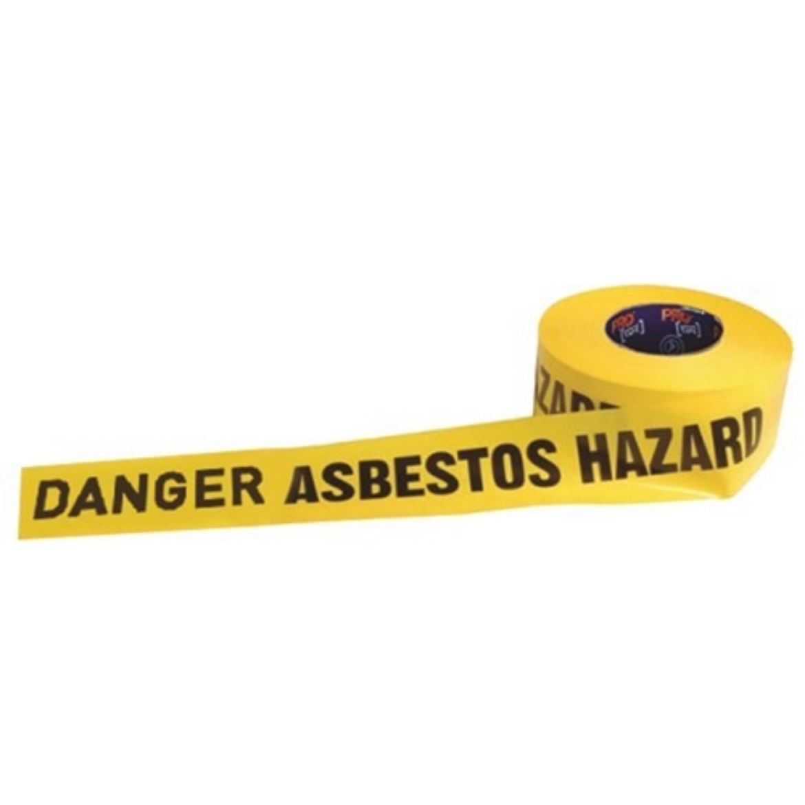Picture of Danger Asbestos Hazard Barrier Tape 75mm*300mtr Yellow/Black