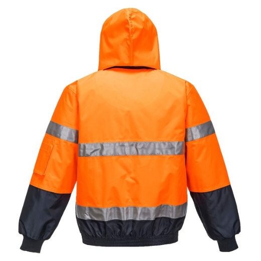 Picture of Prime Mover Hi-Vis Contrast Bomber Jacket