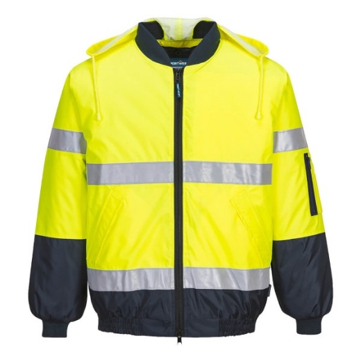 Picture of Prime Mover Hi-Vis Contrast Bomber Jacket