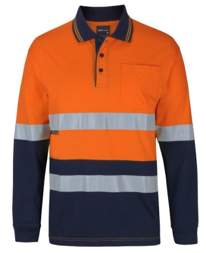 Picture of JB'S Hi-Vis (D+N) L/S Cotton Polo