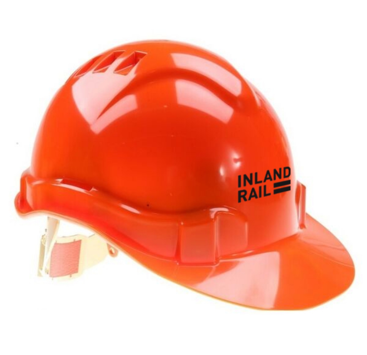 Picture of Pro-Choice Hard Hat Vented Orange Inland Rail Logo 1 Colour Print