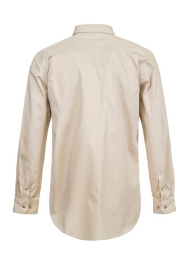Picture of Workcraft Lightweight Long Sleeve Closed Front Cotton Drill Shirt
