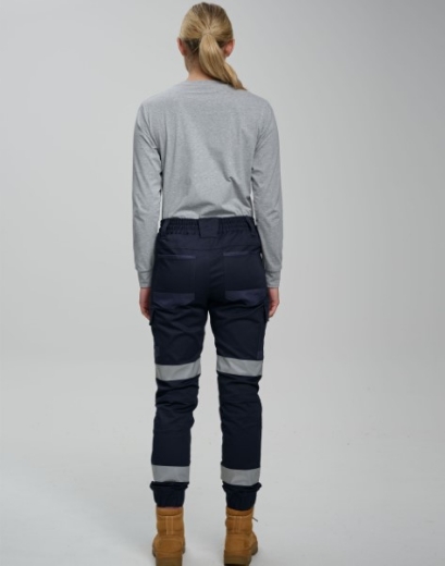 Picture of AIW Unisex Cotton Stretch Drill Cuffed Work Pants with Tapes