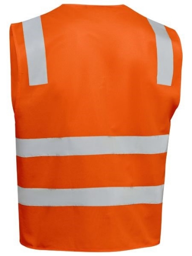 Picture of Bisley Taped Hi Vis Safety Zip Vest