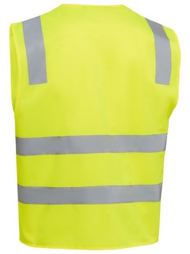 Picture of Bisley Taped Hi Vis Safety Zip Vest