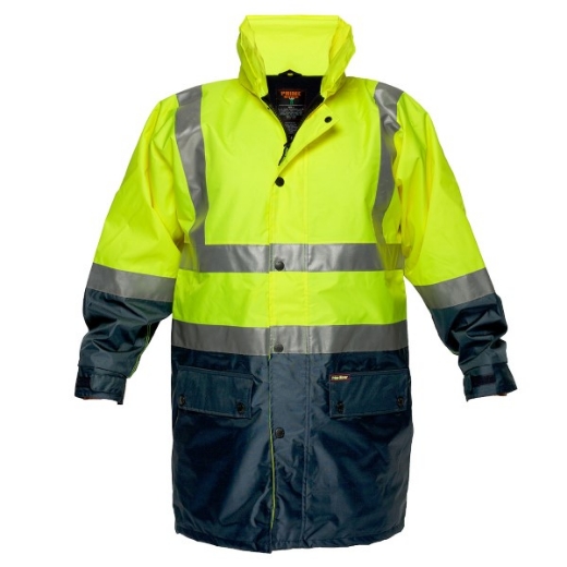 Picture of Prime Mover Hi-Vis Polar Fleece Lined Contrast Traffic Jacket