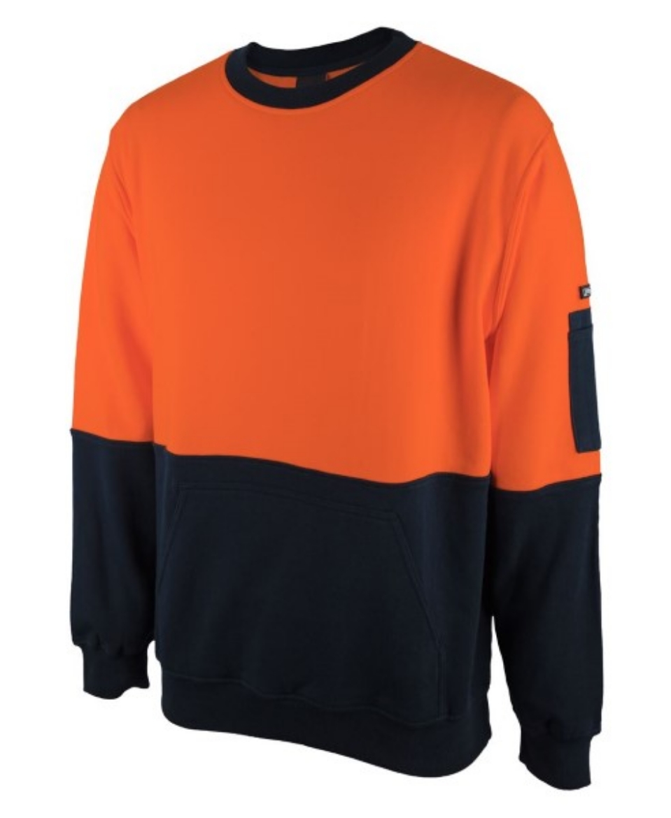 Picture of JB'S Hi Vis 310 Cotton Crew Neck Fleece