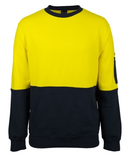 Picture of JB'S Hi Vis 310 Cotton Crew Neck Fleece