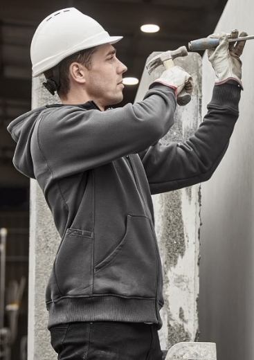 Picture of Syzmik Unisex Zip Front Multi-Pocket Hoodie