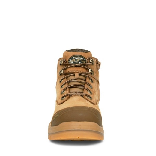 Picture of Oliver At's 130mm Lace up Zip Side Hiker Boot Stone