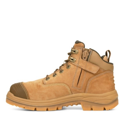 Picture of Oliver At's 130mm Lace up Zip Side Hiker Boot Stone