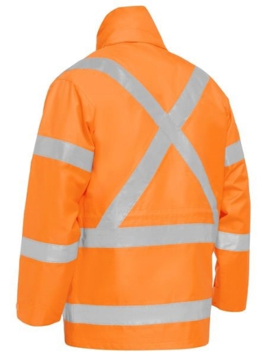 Picture of Bisley 4 in 1 Rain Jacket with X Pattern Rail Reflective