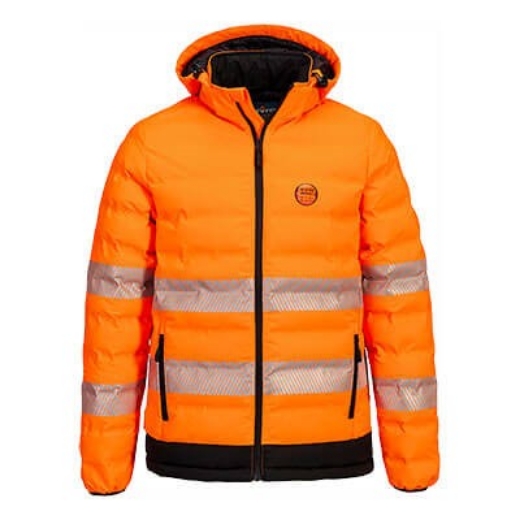 Picture of Portwest Hi-Vis Ultrasonic Heated Tunnel Jacket