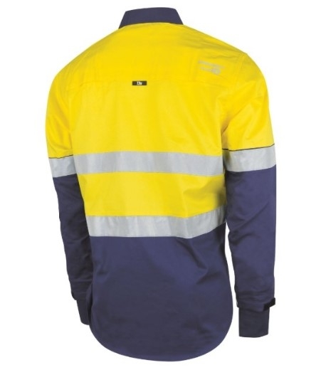 Picture of Tru Workwear Lightweight Vented Taped Hi-Vis Drill Shirt with Graphex Cut Resistant Sleeve