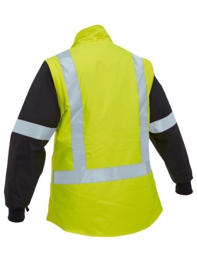 Picture of Bisley Ladies Taped Hi Vest 5 in 1 Rain Jacket