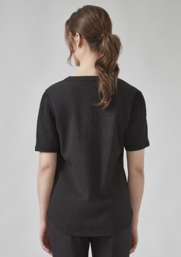 Picture of Biz Corporates Ladies Ruche Short Sleeve Tunic Blouse