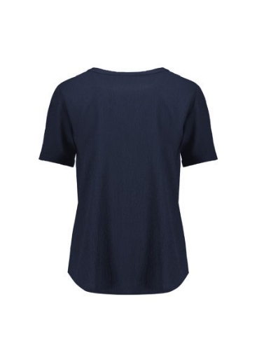 Picture of Biz Corporates Ladies Ruche Short Sleeve Tunic Blouse