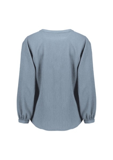 Picture of Biz Corporates Ladies Ruche Long Sleeve Tunic Blouse