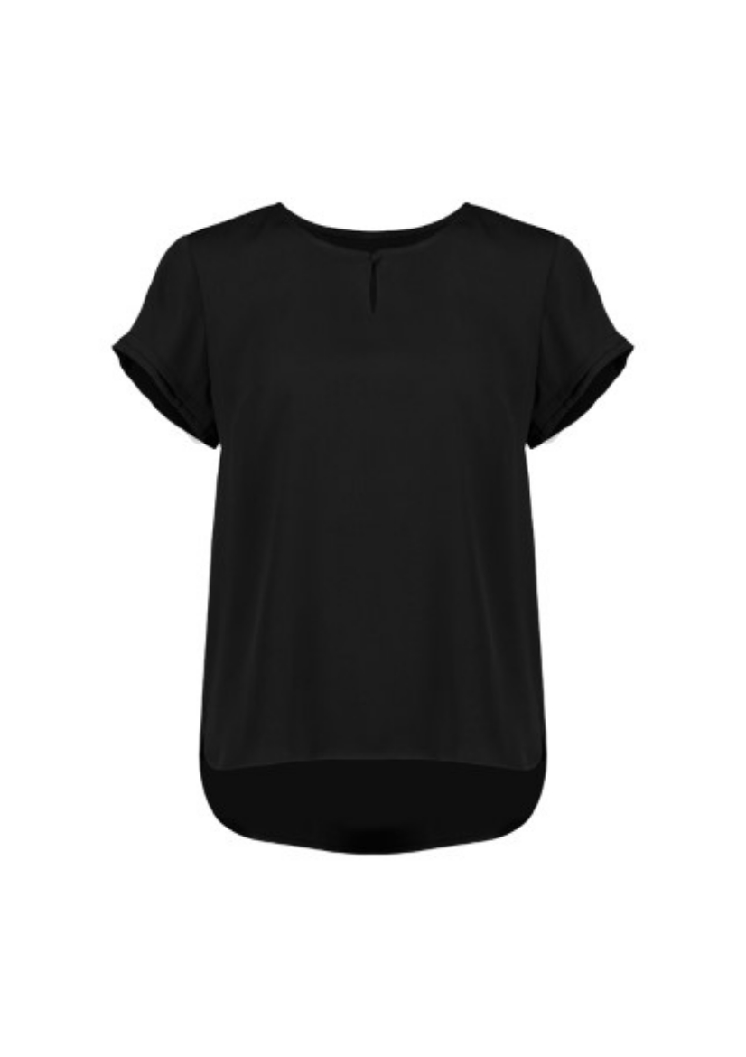 Picture of Biz Corporates Ladies Evelyn Short Key Hole Blouse