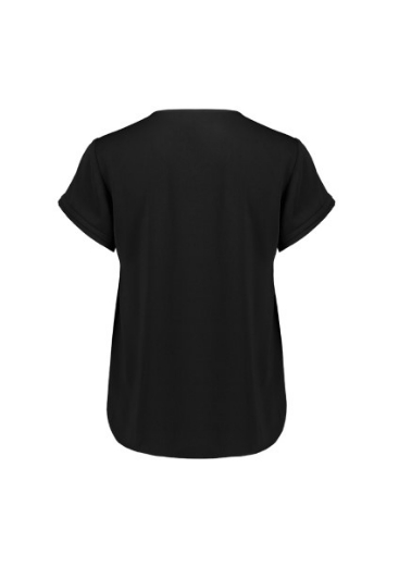 Picture of Biz Corporates Ladies Evelyn Short Key Hole Blouse