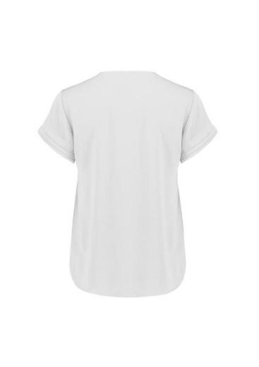 Picture of Biz Corporates Ladies Evelyn Short Key Hole Blouse