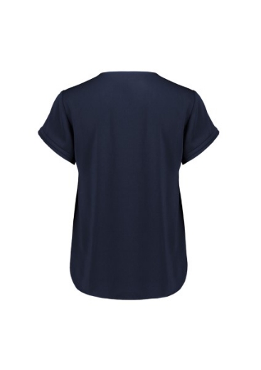 Picture of Biz Corporates Ladies Evelyn Short Key Hole Blouse