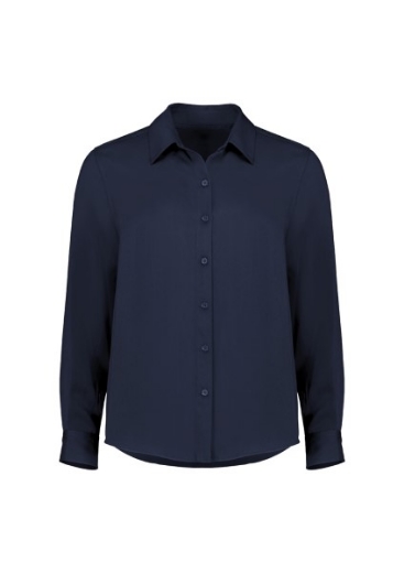 Picture of Biz Corporates Ladies Evelyn Long Sleeve Button Down Blouse