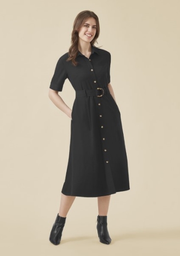 Picture of Biz Corporates Ladies Adele Short Sleeve Midi Dress