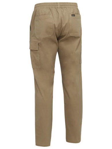 Picture of Bisley Stretch Cotton Drill Elastic Waist Cargo Work Pant
