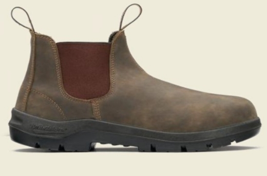 Picture of Blundstone WORKLIFE V Cut WR Rustic Leather Slip On Boot- Non Safety