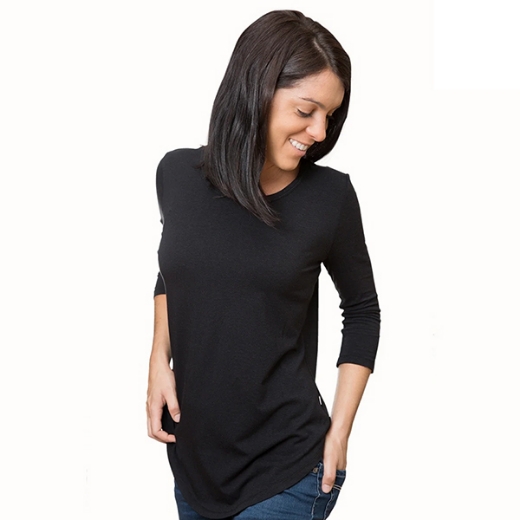 Picture of Bamboo Textiles Ladies  Lucy Yoga  3/4 Sleeve T-Shirt