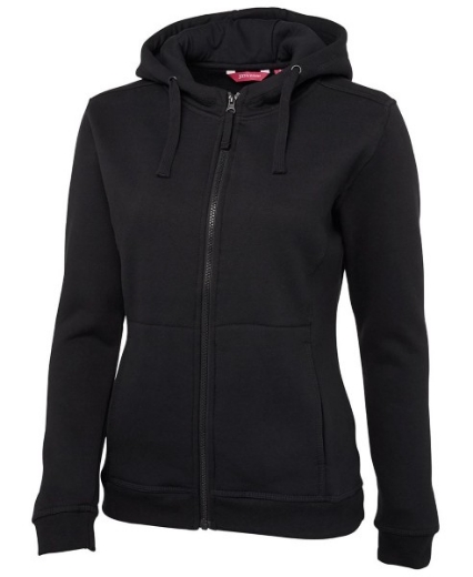 Picture of JB's Ladies Fleecy Hoodie Full Zip Cotton/Polyester