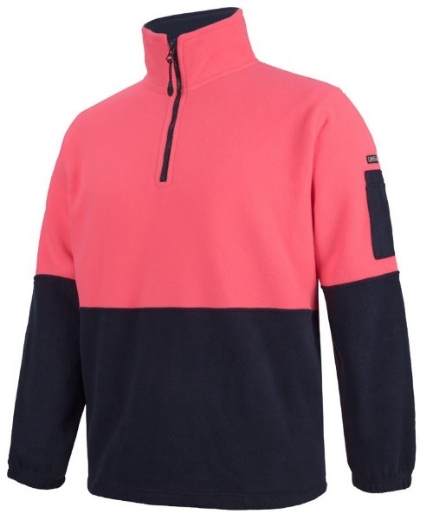 Picture of JB's Hi Vis 1/2 Zip Polar Fleece Jumper 100% Polyester Polar Fleece
