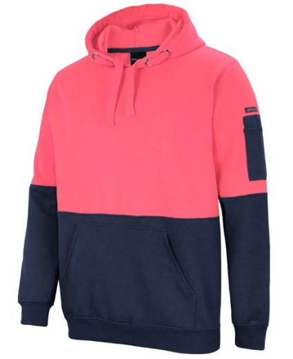 Picture of JB's Hi Vis Fleecy Pull Over Hoodie 80% Polyester 20% Cotton 2 Tone