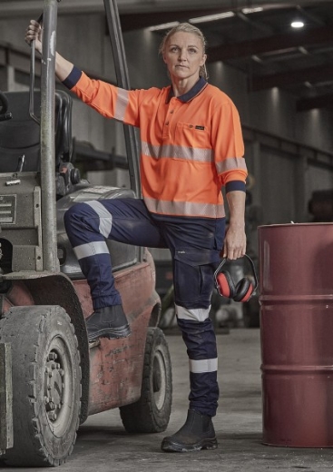 Picture of Syzmik Workwear Ladies Essential Stretch Taped Cargo Pant- Cuffed