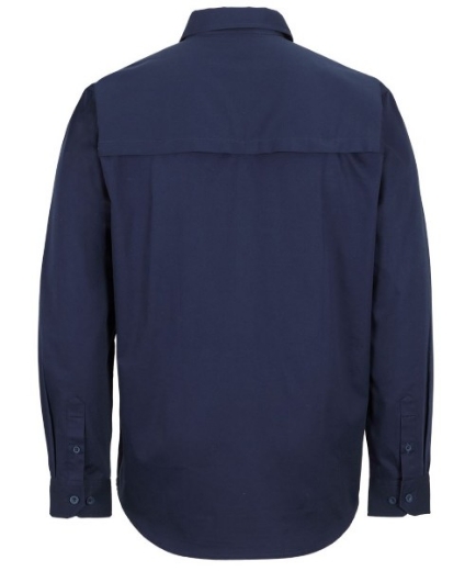 Picture of JB's 190gsm Closed Front Cotton Drill Work Shirt Long Sleeve