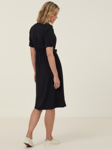 Picture of NNT Ladies Heavy Stretch Georgette Shirt Dress