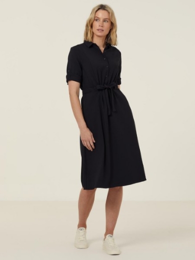 Picture of NNT Ladies Heavy Stretch Georgette Shirt Dress