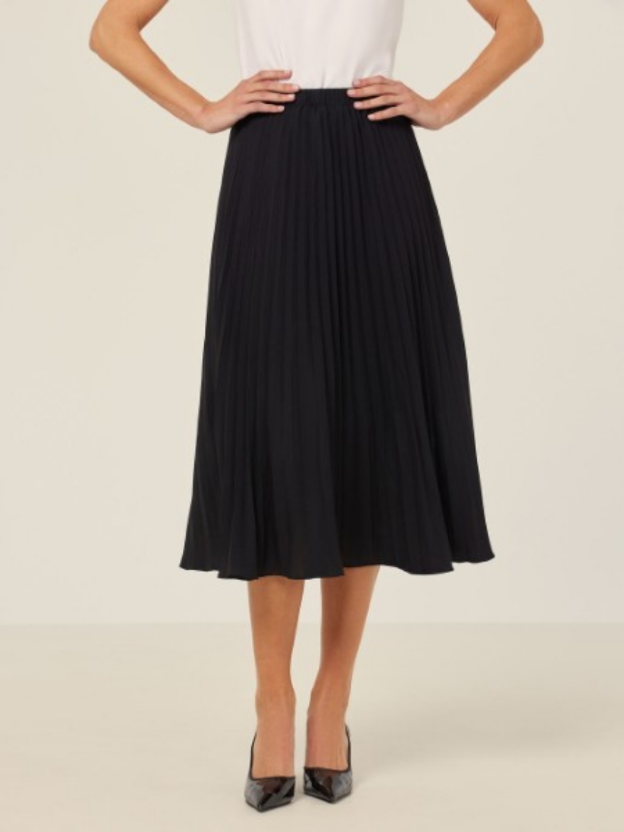 Picture of NNT Ladies Soft Georgette Pleated Midi Skirt