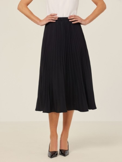 Picture of NNT Ladies Soft Georgette Pleated Midi Skirt