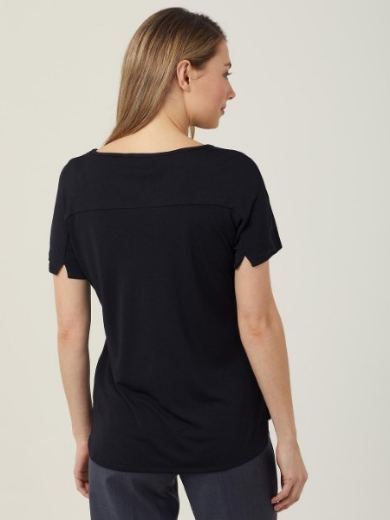 Picture of NNT Ladies Matt Jersey Boat Neck Short Sleeve Top