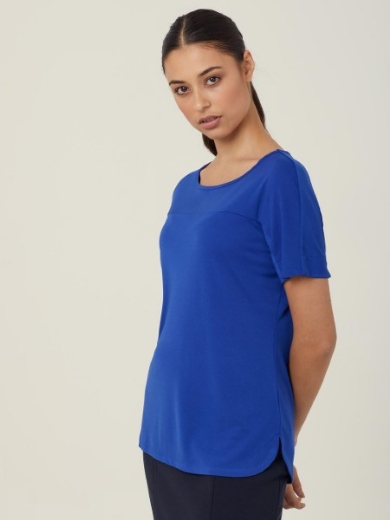 Picture of NNT Ladies Matt Jersey Boat Neck Short Sleeve Top
