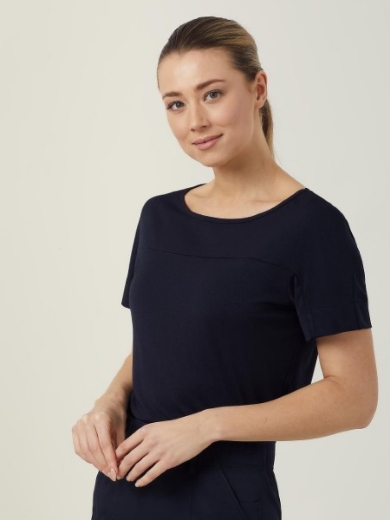 Picture of NNT Ladies Matt Jersey Boat Neck Short Sleeve Top