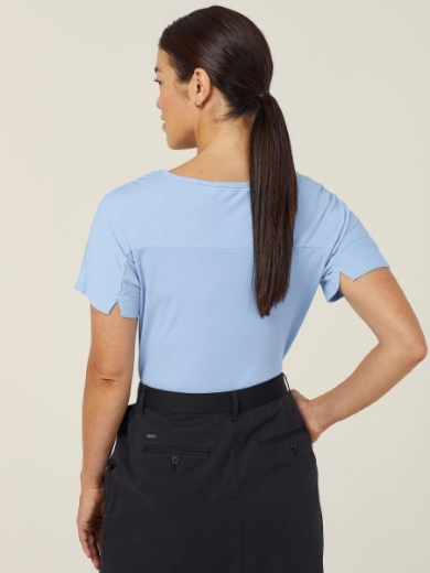 Picture of NNT Ladies Matt Jersey Boat Neck Short Sleeve Top