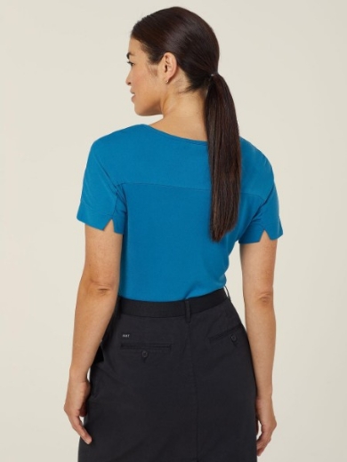 Picture of NNT Ladies Matt Jersey Boat Neck Short Sleeve Top