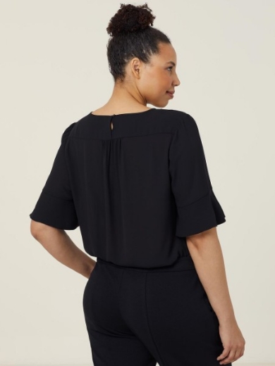 Picture of NNT Ladies Georgie Fluted Sleeve Top